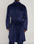 Robe de chambre polaire toucher peluche textur&eacute;e (bleu)
