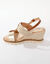 Tweemateriaal touw sleehakken (goudkleurig)