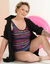 Postoperatieve tankini met Braziliaanse print (veelkleurig)