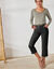 Rechte 7/8-broek met stretch (zwart)