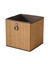 Cube de rangement pliable, bambou (marron)