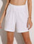 Short en maille - lot de 2 (blanc / turquoise)