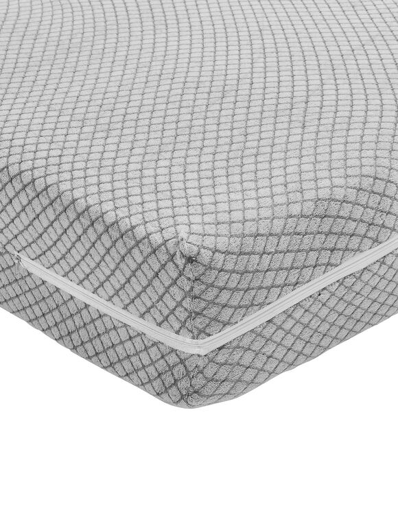Housse de protection de matelas jacquard &eacute;pais (gris)