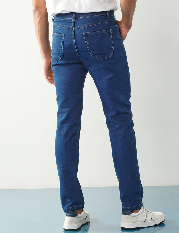 Rechte jeans met 5 zakken, ultrastretch denim - L30 (stone)