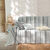 Veelkleurig artisanaal geweven sprei of plaid (parelgrijs)