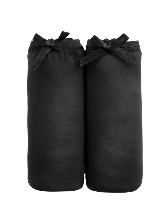 Midi-slip van microvezel met midi-vorm &ndash; Set van 2 (zwart)