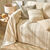 Veelkleurig artisanaal geweven sprei of plaid (zandkleur)