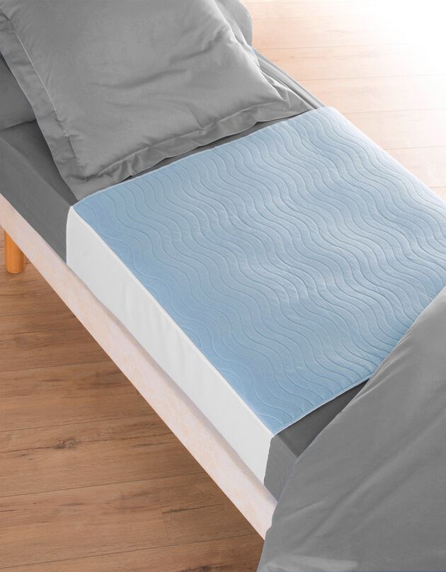 Ondoorlatende matrasbeschermer met omslagen (wit)