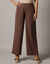 Pantalon large taille haute &agrave; enfiler, cr&ecirc;pe fluide (chocolade)