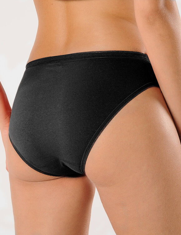 Culotte midi dentelle - lot de 3 (noir)