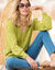 Vest met knoopsluiting, pointelletricot (mosgroen)