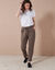 Pantalon jogpant ceinture élastiquée molleton  (kaki)