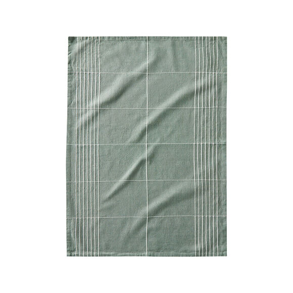 Torchons carreaux coton - lots  (vert)