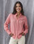 Blouse col dentelle (rose)