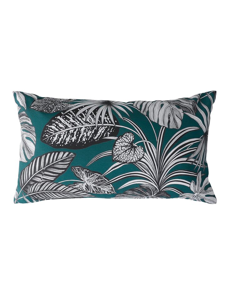 Housse de coussin imprimé tropical - lot de 2 (vert)