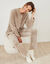 Pyjama veste boutonnée manches longues, maille polaire (taupe clair) Pyjama veste boutonnée manches longues, maille polaire (taupe clair)