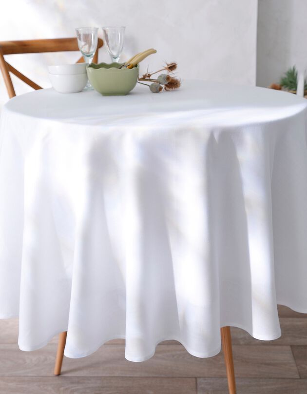 Nappe aspect lin (blanc)