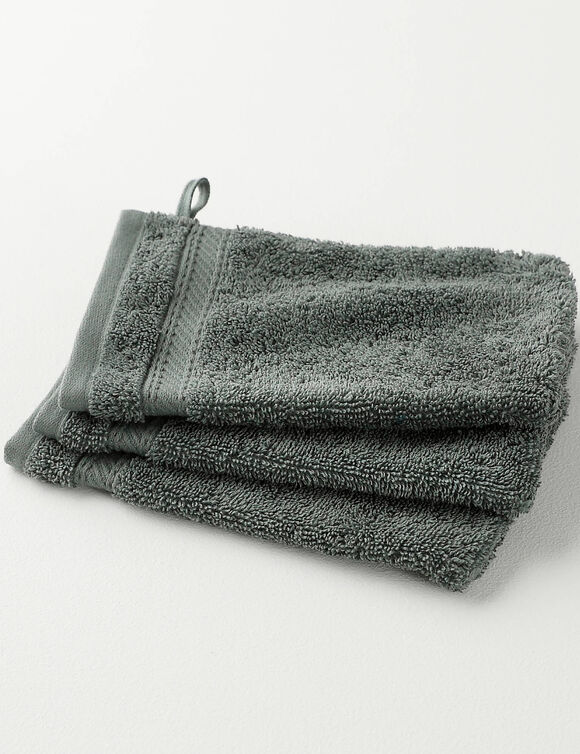 Collection serviettes de bain unies 540g/m2 confort luxe  (kaki)