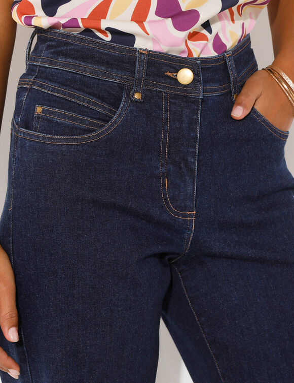 Jean coupe large 5 poches   (dark blue)