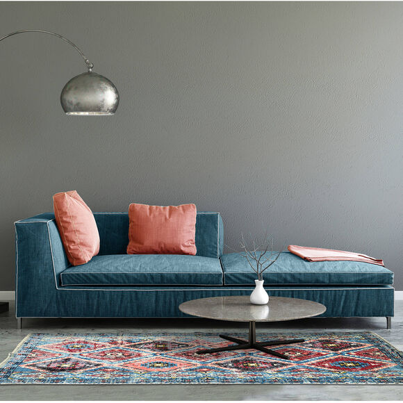 Tapijt, Perzisch (blauw / bordeaux)