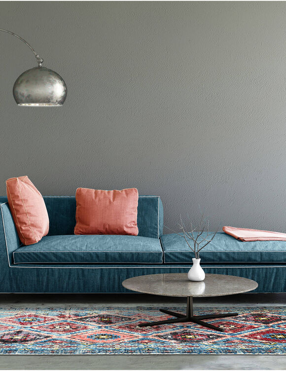 Tapis style persan (bleu / bordeaux)