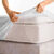 Matrasbeschermer in absorberend molton 400 g/m2, hoes 40 cm (wit)