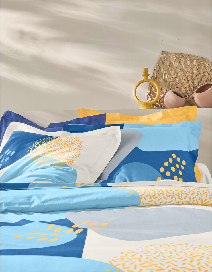 Linge de lit Oscar - coton (bleu)