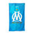 Drap de bain enfant OM® personnalisable, éponge et velours coton - 320g/m2  (bleu)