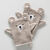 Collectie in badstof voor kinderen, geborduurd beertjesmotief, katoen - 380 g/m2 (taupe)