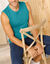 Mouwloos T-shirt met ronde hals - set van 3 (turkoois + bordeaux + marine)