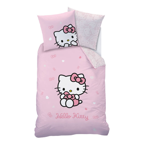 Parure de lit Hello Kitty Cute&reg; coton (rose)