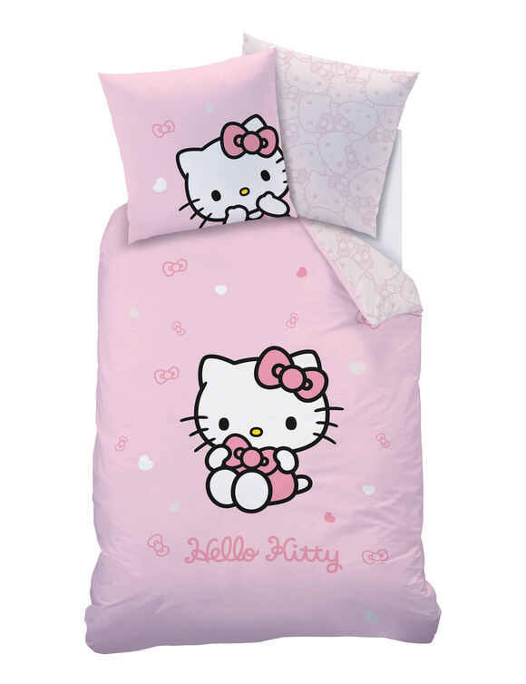 Parure de lit Hello Kitty Cute&reg; coton (rose)