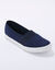Elastische ballerina's in textiel (blauw)