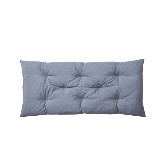 Lang zitbankkussen, chenilleweefsel (parelgrijs)