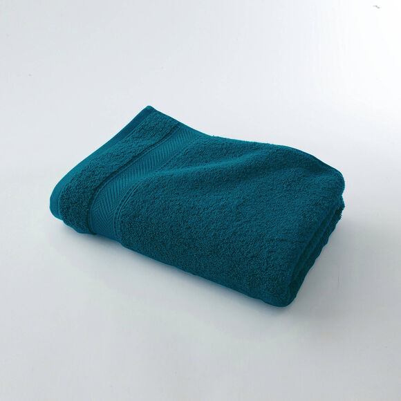 Collection serviettes de bain unies - confort luxe 540g/m&sup2; (bleu paon)