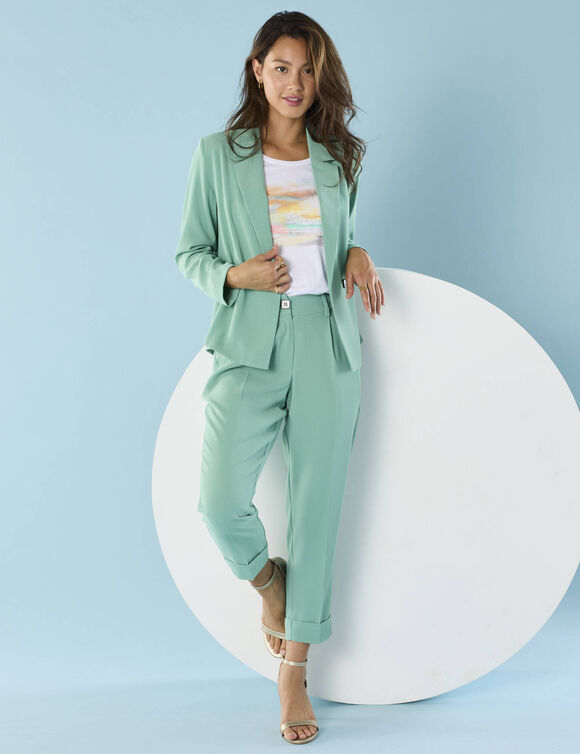 Veste blazer, Spécial Petites (vert jade)