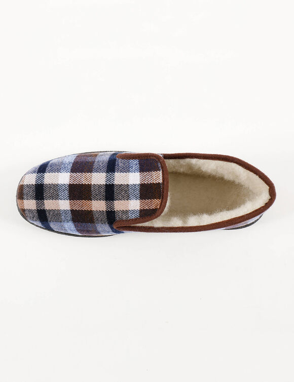 Charentaises homme fourrées - jusqu'au 47 (marron)