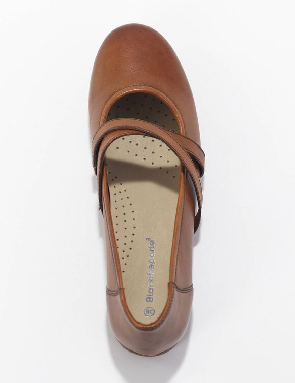  Ballerine cuir style babies (caramel)