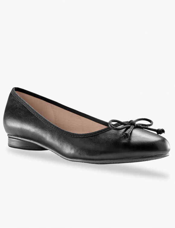 Platte ballerina's (zwart)