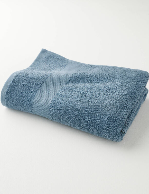 &Eacute;ponge coton - 350g/m&sup2; (bleu jean)