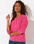 Paletotvest met fantasiesteek, knopen in hoornstijl (Indisch roze)