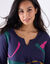 Tuniek met V-hals en grafische print (marine / groen)