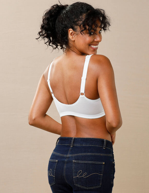 Soutien-gorge ouverture devant dentelle Salford - sans armatures (blanc)