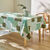 Nappe toile cirée imprimé carrés (vert)