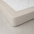 Drap-housse uni percale bonnets 40 cm (sable)
