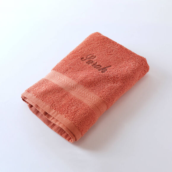 Collection serviettes de bain personnalisables confort moelleux (tomette)