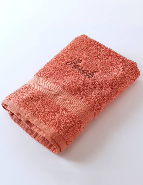 Collection serviettes de bain personnalisables confort moelleux (tomette)