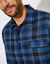 Liquette pyjama flanelle carreaux (bleu)