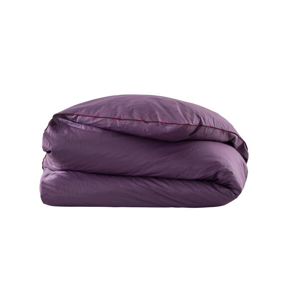 Edredon naturel duvet et plumettes (aubergine)