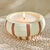 Bougie parfumée bicolore (blanc/orange)